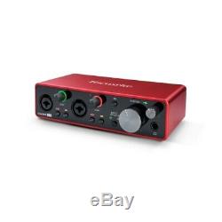 Focusrite Scarlett 2i2 2x2 USB Audio Interface 3rd Gen Manufacturer B-Stock