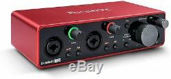 Focusrite Scarlett 2i2 2x2 USB Audio Interface (3rd Generation)