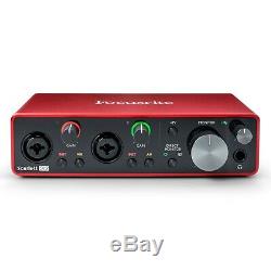 Focusrite Scarlett 2i2 2x2 USB Audio Interface (3rd Generation)