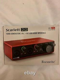 Focusrite Scarlett 2i2 3Gen. Audio Interface Red