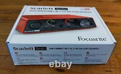 Focusrite Scarlett 2i2 (3rd Gen) 2 In, 2 Out USB Audio Interface + New XLR