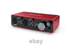 Focusrite Scarlett 2i2 3rd Gen Mk3 USB Interface with free Ableton & Pro Tools