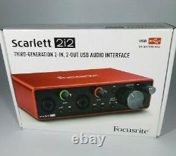 Focusrite Scarlett 2i2 3rd Gen Professional USB Audio Interface First Class Deli