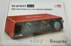 Focusrite Scarlett 2i2 3rd Gen Professional USB Audio Interface First Class Deli