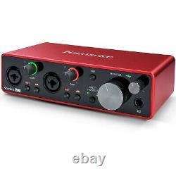 Focusrite Scarlett 2i2 3rd Gen USB Audio Interface + Comprehensive Plugin Bundle