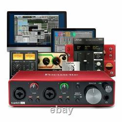 Focusrite Scarlett 2i2 3rd Gen USB Audio Interface + Comprehensive Plugin Bundle