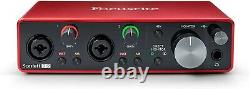 Focusrite Scarlett 2i2 3rd Gen USB Audio Interface for Recording, Songwriting