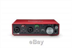 Focusrite Scarlett 2i2 3rd Gen USB Audio Interface with Pro Tools First NEW