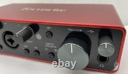 Focusrite Scarlett 2i2 3rd Generation USB Audio Interface (Excellent Condition)