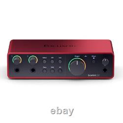 Focusrite Scarlett 2i2 (4th Gen) USB Audio Interface (NEW)