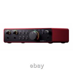 Focusrite Scarlett 2i2 (4th Gen) USB Audio Interface (NEW)