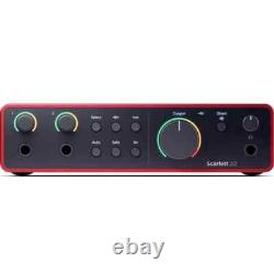 Focusrite Scarlett 2i2 4th Gen USB Audio Interface & Software Bundle