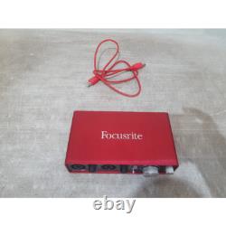 Focusrite Scarlett 2i2 Audio Interface Red USB 2.0 LED Indicator for Guitarist