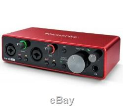 Focusrite Scarlett 2i2 Gen 3 2-in 2-out USB Audio Interface with 2 Preamps