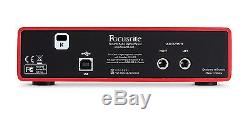 Focusrite Scarlett 2i2 Home Recording Bundle Studio Package with Pro Tools First