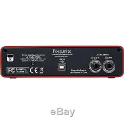 Focusrite Scarlett 2i2 Portable USB Audio Interface