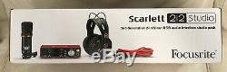 Focusrite Scarlett 2i2 Studio 2nd Gen USB Audio Interface, Ableton, ProTools, BNIB