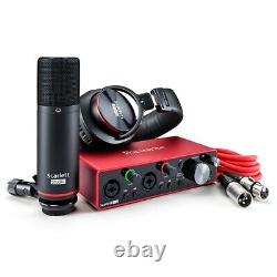 Focusrite Scarlett 2i2 Studio 3rd Gen 2-in, 2-out USB Audio Interface Bundle