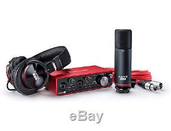 Focusrite Scarlett 2i2 Studio (3rd Gen) 2x2 USB Audio Interface Recording Bundle