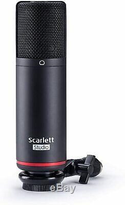 Focusrite Scarlett 2i2 Studio (3rd Gen) 2x2 USB Audio Interface Recording Bundle