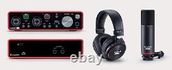 Focusrite Scarlett 2i2 Studio 3rd Gen USB audio interface Bundle NEW IN BOX