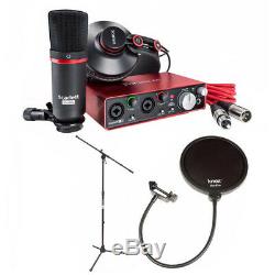 Focusrite Scarlett 2i2 Studio USB Audio Interface and Recording Bundle