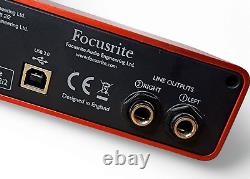 Focusrite Scarlett 2i2 USB Audio Interface (1st Gen) Excellent