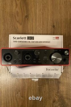 Focusrite Scarlett 2i2 USB Audio Interface 3rd Gen Boxed