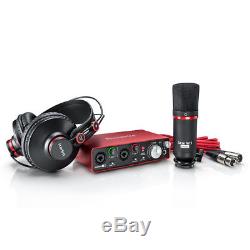 Focusrite Scarlett 2i2 USB Audio Recording Interface Studio Pack WithProtools