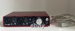 Focusrite Scarlett 2i4 2nd Gen Audio/Midi Interface + USB cable