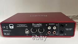 Focusrite Scarlett 2i4 2nd Gen Audio/Midi Interface + USB cable