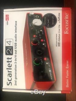 Focusrite Scarlett 2i4 2nd Gen USB Audio Interface