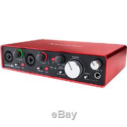 Focusrite Scarlett 2i4 (2nd Gen) USB Audio Interface with Pro Tools First