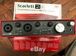 Focusrite Scarlett 2i4 2nd Generation USB Audio Interface