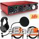 Focusrite Scarlett 2i4 USB Audio Interface with Headphones