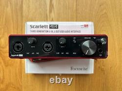 Focusrite Scarlett 4i4 3rd Gen USB Audio Interface 2020 Red / Black