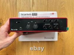 Focusrite Scarlett 4i4 3rd Gen USB Audio Interface 2020 Red / Black