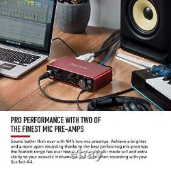 Focusrite Scarlett 4i4 3rd Gen USB Audio Interface for Recording, Songwriting, &