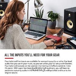 Focusrite Scarlett 4i4 3rd Gen USB Audio Interface for Recording, Songwriting, &