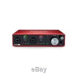 Focusrite Scarlett 4i4 4x4 USB Audio Interface 3rd Gen for Musicians/Podcasters