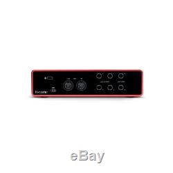 Focusrite Scarlett 4i4 4x4 USB Audio Interface 3rd Gen for Musicians/Podcasters