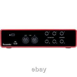 Focusrite Scarlett 4i4 4x4 USB Audio Interface (3rd Generation)- Full Warranty