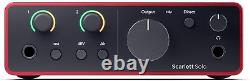Focusrite Scarlett 4th Gen USB Audio Interface for Guitarist, Vocalist, Producer