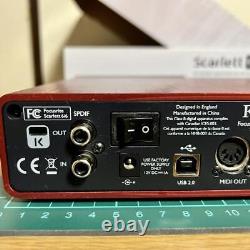 Focusrite Scarlett 6i6 1st Gen USB Audio Interface with Box USED