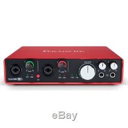 Focusrite Scarlett 6i6 2nd Gen 24/192KHZ USB Audio Interface USED B2