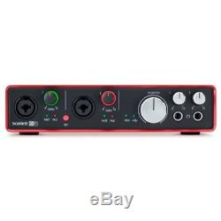 Focusrite Scarlett 6i6 2nd Gen 24/192KHZ USB Audio Interface USED B3