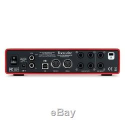 Focusrite Scarlett 6i6 2nd Gen 24/192KHZ USB Audio Interface USED B3