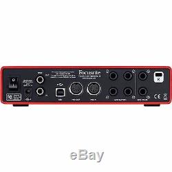Focusrite Scarlett 6i6 (2nd Gen) USB Audio Interface with Pro Tools First