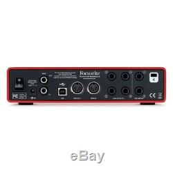 Focusrite Scarlett 6i6 2nd Generation 6 in/6 out 24/192KHZ USB Audio Interface