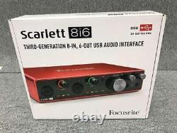 Focusrite Scarlett 8i6 3rd Gen USB 8in 6out USB Audio Interface